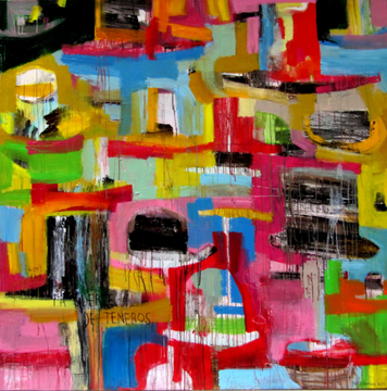 SUERTE - Acrylic on canvas by ICI ET LÀ - view 2
